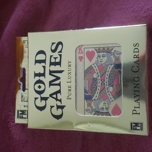 Gold Games luxury playing cards